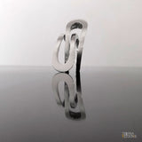 Anel Modelo Infinito, Banho em Prata